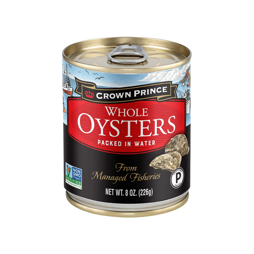 Whole Oysters Packed in Water Crown Prince