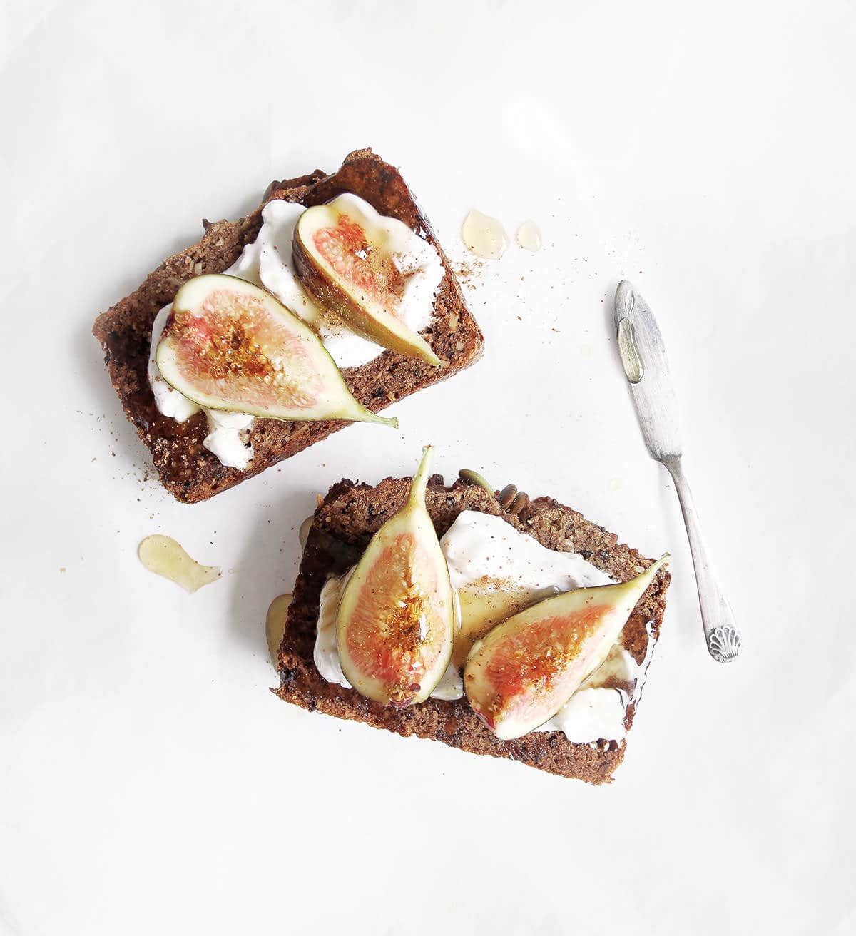 Caramelized Fig Toast with Coconut Yogurt